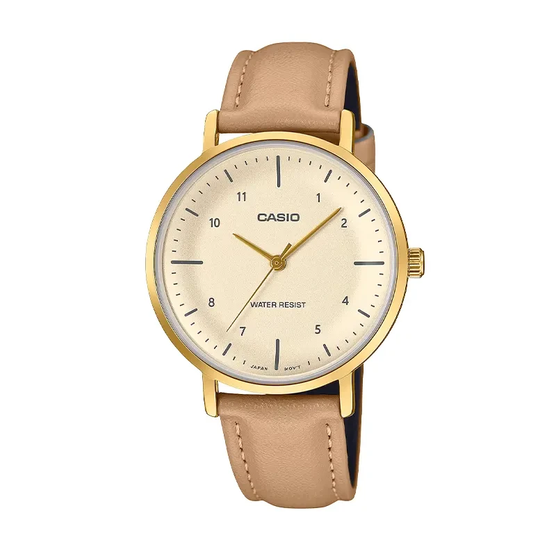 Casio Standard Analog Pink Dial Ladies Watch- LTP-VT03GL-4B